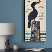 Cormorant Cove 10x20" Original Collage