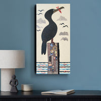 Cormorant Cove 10x20" Original Collage