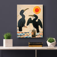 Cormorant Cove 11x14" Original Collage