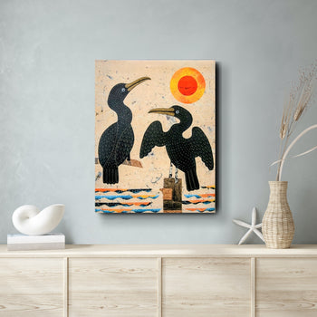 Cormorant Cove 11x14" Original Collage