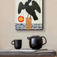 Cormorant Cove 9x12" Original Collage