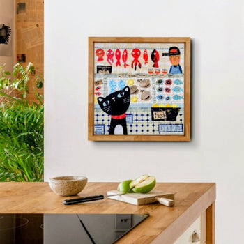 Market Kitty Print Portugal Fish Series