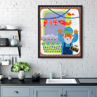 Fly Fishing Fish Market Print Portugal Fish Series