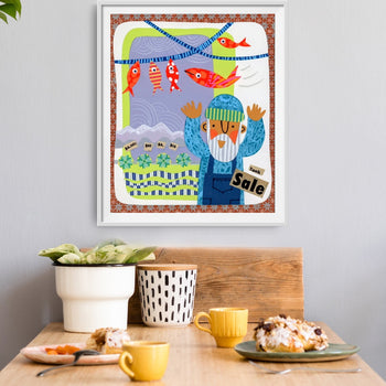 Fly Fishing Fish Market Print Portugal Fish Series