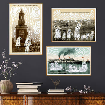 Ghosty Sad Times Prints Postcard Series