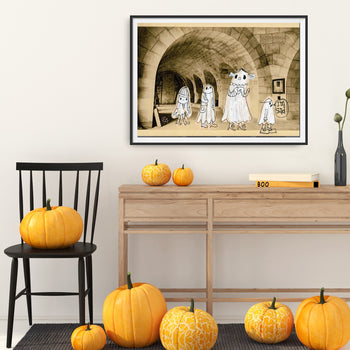Ghosty Sad Times Prints Postcard Series