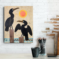 Cormorant Cove 11x14" Original Collage