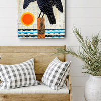 Cormorant Cove 9x12" Original Collage