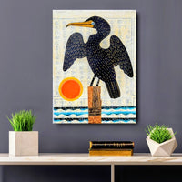 Cormorant Cove 9x12" Original Collage