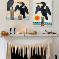 Cormorant Cove 11x14" Original Collage