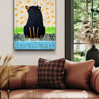 Bear At the River 12x16" Original Collage