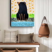 Bear At the River 12x16" Original Collage