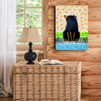 Bear At the River 12x16" Original Collage