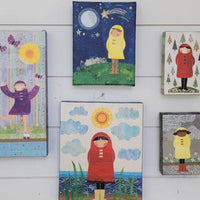 Kid Collection 4x5", 6x8", 8x10" and 6x12" Original Collages