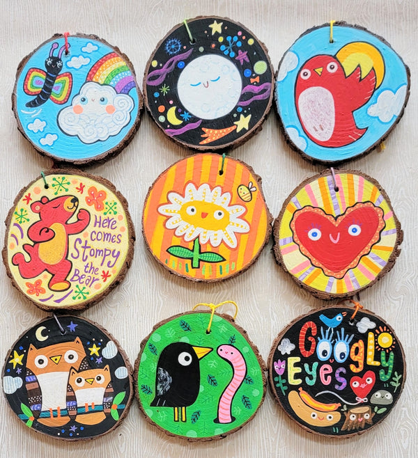 Caspar Babypants Hand Painted Ornaments
