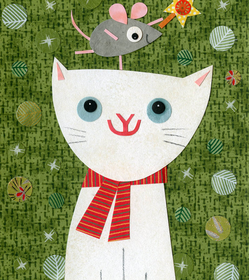 Kate Endle cat holiday art