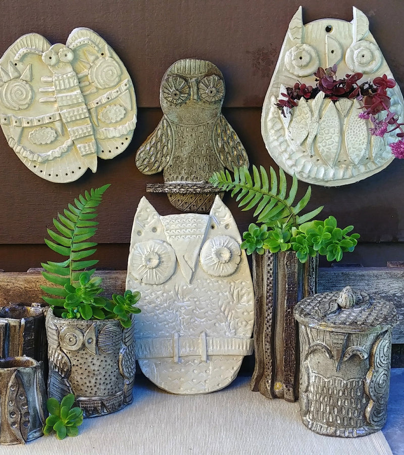 Kate Endle owl ceramics