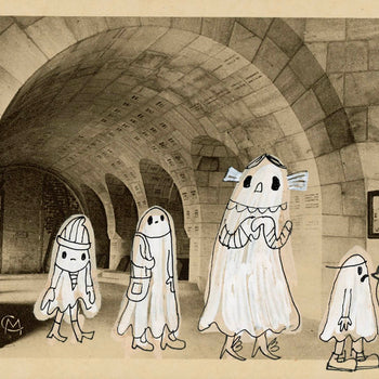 Ghosty Sad Times Prints Postcard Series