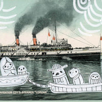 Ghosty Sad Times Prints Postcard Series