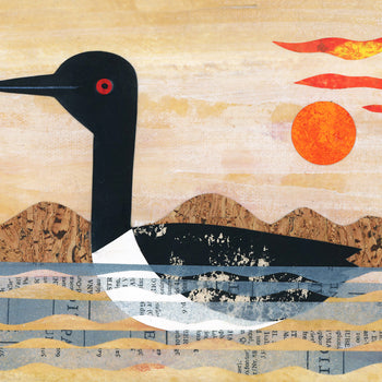 Loon On Lake Print