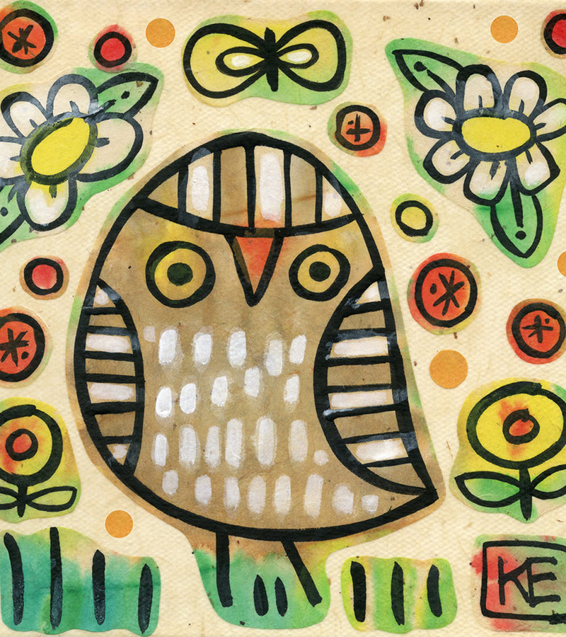 Kate Endle owl art