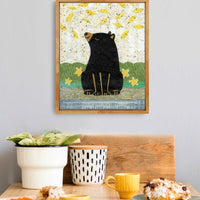 Black Bear By the River Print