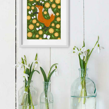 Fox In the Seasons-Summer Fox Print