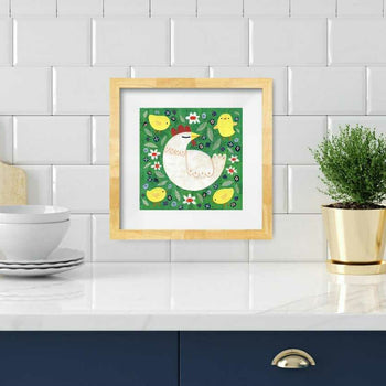 Hen and Chicks Print