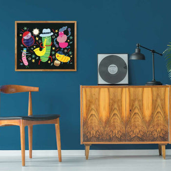 Be Bopping Bugs Caspar Babypants Album Art Print