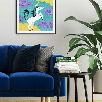 Unicorn Turquoise Print