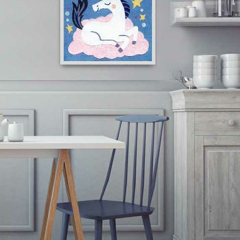 Unicorn Blue Print