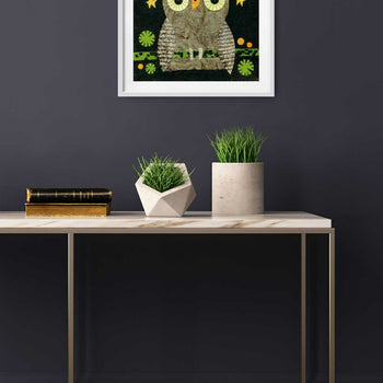 Midnight Owl Says Hoo Hoo Print