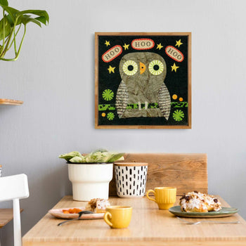 Midnight Owl Says Hoo Hoo Print