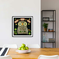 Midnight Owl Says Hoo Hoo Print