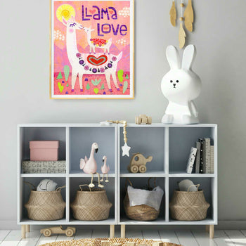 Llama Love Print
