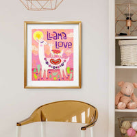 Llama Love Print