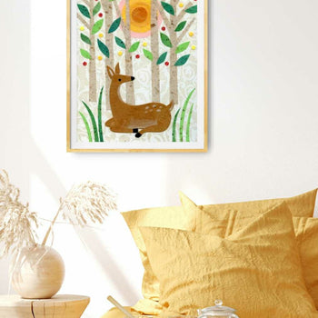Deer In the Forest Print