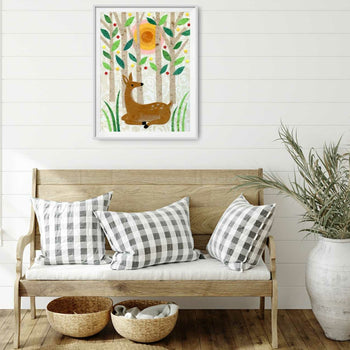 Deer In the Forest Print