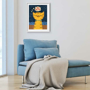 Orange Cat Dreams Big Print