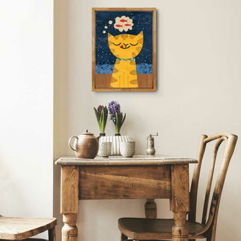 Orange Cat Dreams Big Print