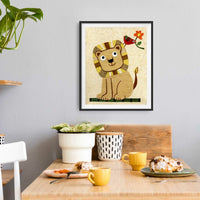 Happy Lion Print