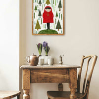 Girl In Pines Print