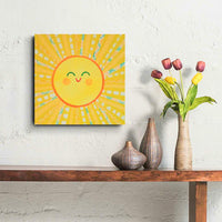 Big Fun Sun Original Collage 8x8"