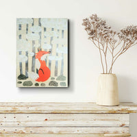 Fox In Winter 12x16" Original Collage