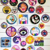 LOVE 10" Punch Needle Embroidery