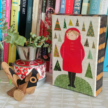 Girl In Pines Print