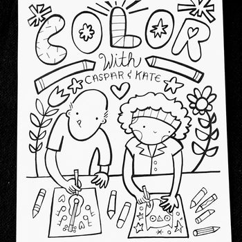 Color With Caspar And Kate Coloring Pages Volume 2