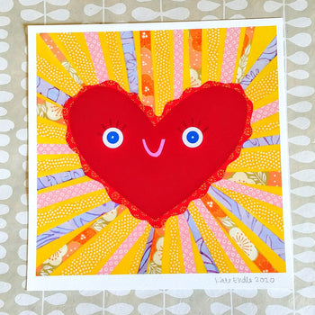 Radiant Heart Print