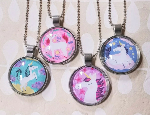 Unicorn Art Drop Necklaces