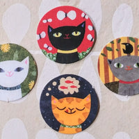 Cat Art Drop Necklaces